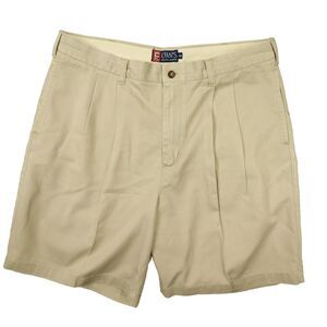 Chaps Ralph Lauren Vintage Men's Khaki‎ Pleat Front Shorts size 40